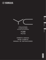 Yamaha YC73 73-Key Stage Keyboard Инструкция по применению