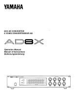 Yamaha AD8X Инструкция по применению
