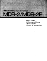 Yamaha MDR-2P Инструкция по применению