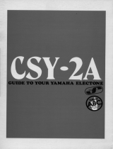 Yamaha CSY-2A Инструкция по применению