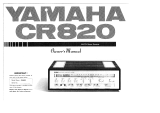 Yamaha CR-820 Инструкция по применению