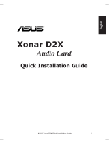 Asus XONAR D2X Руководство пользователя