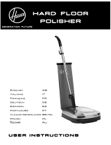 Hoover hard floor polisher Руководство пользователя