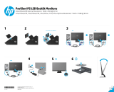 HP Pavilion 25bw 25-inch Diagonal IPS LED Backlit Monitor Руководство пользователя