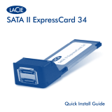 LaCie SATA II EXPRESSCARD 34 Руководство пользователя