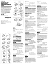 Sony AKA-SF1 Инструкция по эксплуатации