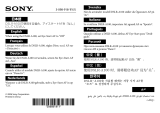 Sony FDA-A1AM Важная информация