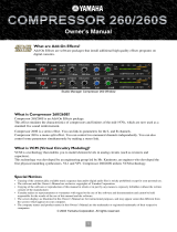 Yamaha COMPRESSOR 260S Инструкция по применению