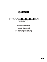 Yamaha PW3000M Руководство пользователя