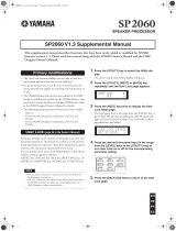 Yamaha SP2060 V1.3 Руководство пользователя