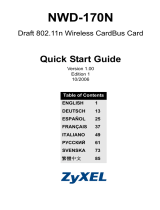 ZyXEL Communications NWD-170 - Руководство пользователя