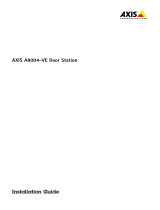 Axis A8004-VE Руководство пользователя
