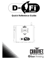 CHAUVET DJ D-Fi 2.4GHz Справочное руководство