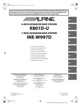 Alpine X X801D-U Руководство пользователя