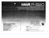 Yamaha P-520 Инструкция по применению
