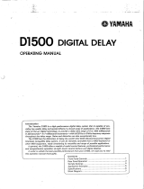 Yamaha D1500 Инструкция по применению