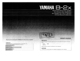 Yamaha B-2x Инструкция по применению