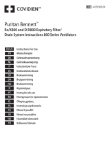 Medtronic Puritan BennettTM Re/X800 and D/X800 Expiratory Filter/Drain System 800 Series Ventilators Инструкция по эксплуатации