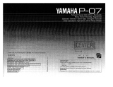 Yamaha P-07 Инструкция по применению