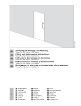 Castorama Porte d'entrée acier Plaques carrés blanc trafic 90 x h.215 cm poussant droit Инструкция по применению