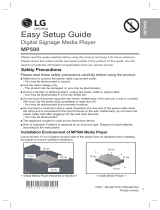 LG MP500-BJBFP Руководство по быстрой настройке
