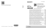 Sony ILCE-7RM2 Руководство пользователя