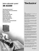 Panasonic SBAS500 Инструкция по применению