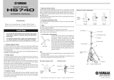 Yamaha HS740 Руководство пользователя