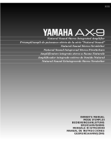 Yamaha AX-9 Руководство пользователя