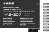 Yamaha YAS-207 - Soundbar Инструкция по применению