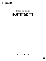 Yamaha MTX3 Инструкция по применению