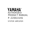 Yamaha P-2201 Руководство пользователя