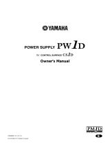 Yamaha PW1D Руководство пользователя