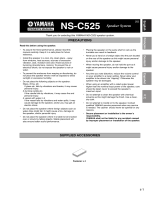 Yamaha NS-C525 Инструкция по применению