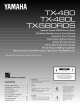 Yamaha TX480 Руководство пользователя