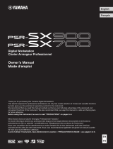 Yamaha PSR-SX700 Инструкция по применению