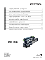 Festool ETSC 125 Li 3,1 I-Set Инструкция по эксплуатации