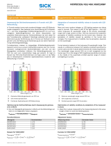 SICK Adaptation of measured visibility values in tunnels Инструкция по эксплуатации