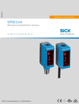 SICK GTE6-Line Miniature photoelectric sensors Инструкция по эксплуатации