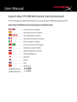 HyperX Alloy FPS RGB (HX-KB1SS2-RU) Руководство пользователя