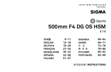 Sigma 500mm F4 DG OS HSM Руководство пользователя