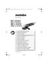 Metabo WEBA 14-125 Quick Инструкция по эксплуатации