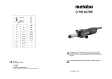 Metabo G 700 AC/DC Инструкция по эксплуатации