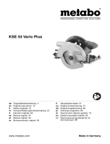 Metabo KSE 55 Vario Plus Инструкция по эксплуатации