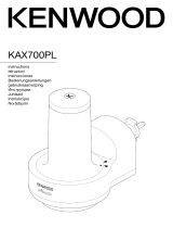 Kenwood KAX700PL Spiralizer Attachment Инструкция по применению