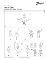 Danfoss Shut-off valves SVA-S 6-10 - 65 bar (942 psi) Инструкция по установке