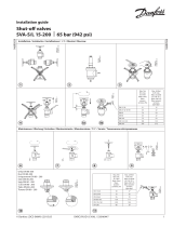 Danfoss Shut-off valves SVA-S and SVA-L 15-200 - 65bar (942 psi) Инструкция по установке