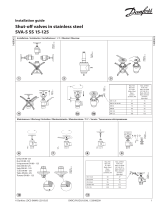 Danfoss Stop valves in stainless steel SVA-S SS 15-125 Инструкция по установке