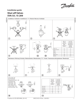 Danfoss Stop valves SVA-S and SVA-L 15-200 Инструкция по установке