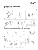 Danfoss Stop valves in stainless steel SVA-S SS 15-125 Инструкция по установке